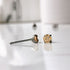 Peach Cubic Zirconia Titanium Earrings